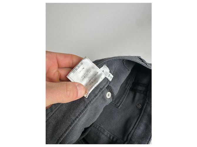 Sciarpa in denim vintage Dior 32/XXS Nero - vista 10