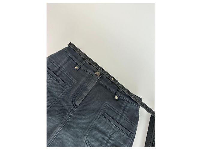 Sciarpa in denim vintage Dior 32/XXS Nero - vista 5