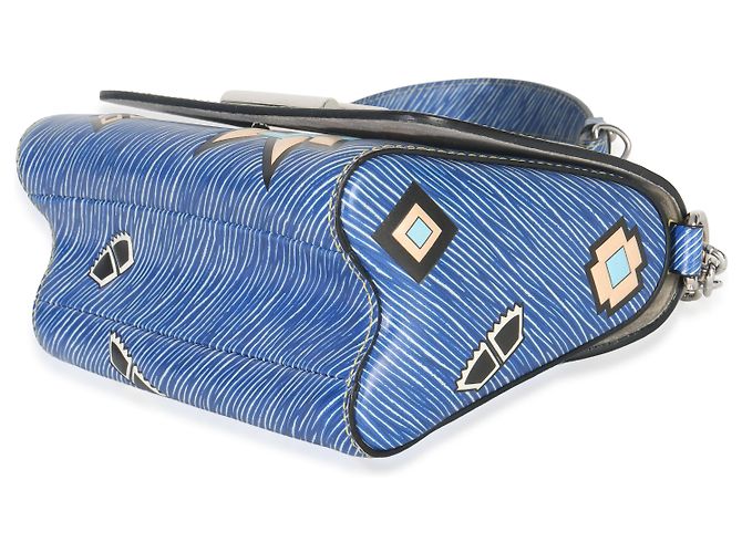 Louis Vuitton Denim Blu Azteco Epi Twist PM - vista 6