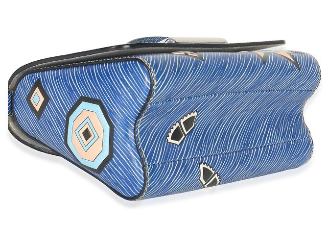 Louis Vuitton Denim Blu Azteco Epi Twist PM - vista 7