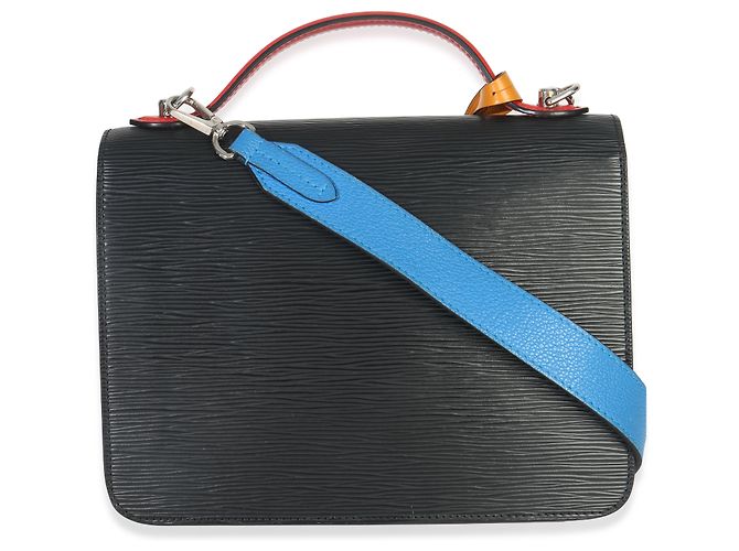 Borsa Neo Monceau Epi Nero Rosso Blu Louis Vuitton Multicolore - vista 2