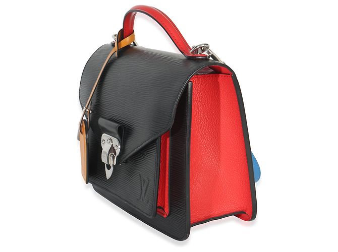 Borsa Neo Monceau Epi Nero Rosso Blu Louis Vuitton Multicolore - vista 3