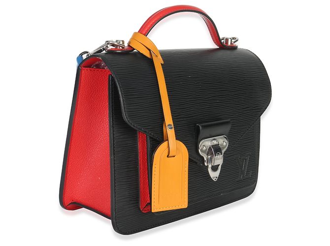 Borsa Neo Monceau Epi Nero Rosso Blu Louis Vuitton Multicolore - vista 4