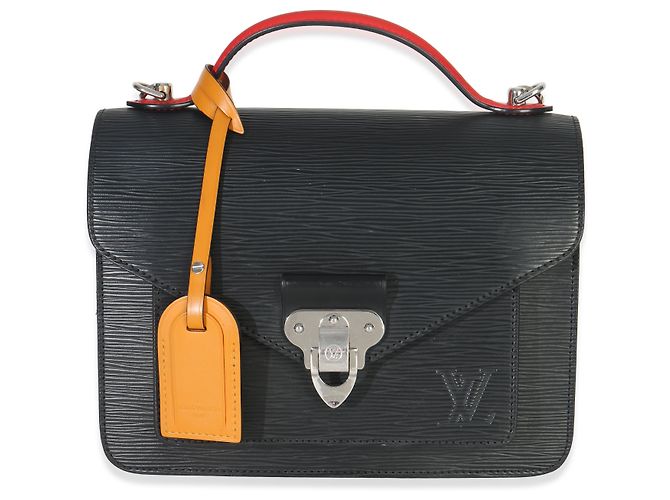 Borsa Neo Monceau Epi Nero Rosso Blu Louis Vuitton Multicolore - vista 8