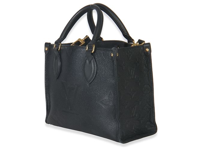 Louis Vuitton Black Monogram Empreinte Onthego PM Nero - vista 2
