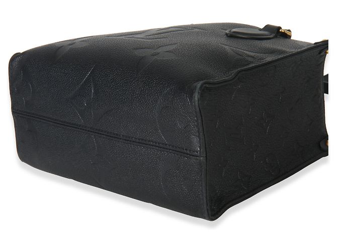 Louis Vuitton Black Monogram Empreinte Onthego PM Nero - vista 6