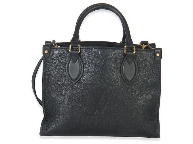 Louis Vuitton Black Monogram Empreinte Onthego PM Nero - vista 7