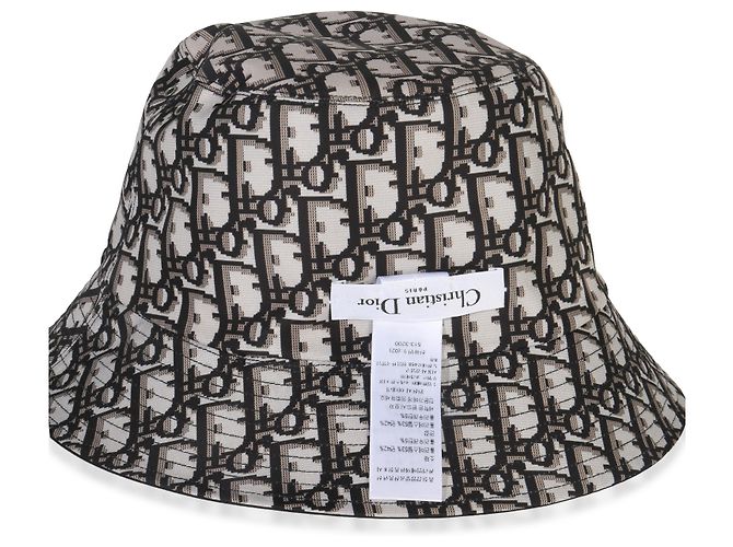 Cappello bucket reversibile in nylon nero Christian Dior 56 - vista 6