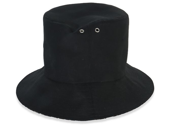 Cappello bucket reversibile in nylon nero Christian Dior 56 - vista 7