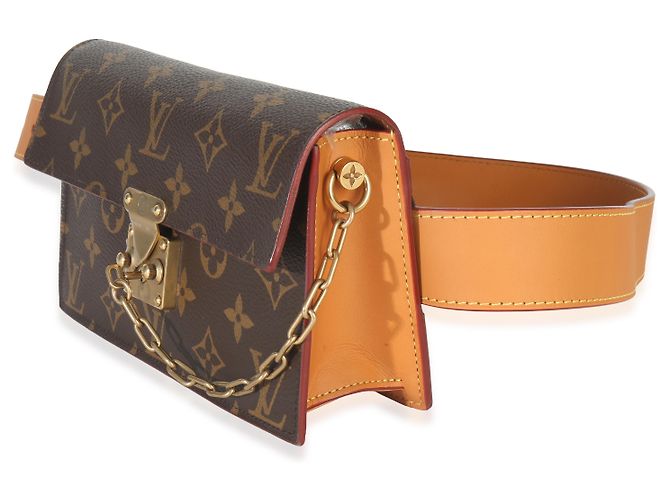 Twist Gürtelpouch S Lock aus Monogramm-Canvas von Louis Vuitton Braun - Ansicht 3