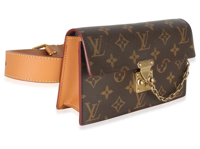 Twist Gürtelpouch S Lock aus Monogramm-Canvas von Louis Vuitton Braun - Ansicht 4