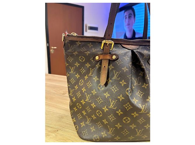 Borsa Louis Vuitton Monogram Palermo GM Marrone Monogramma - vista 10