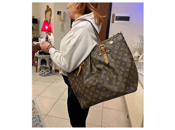 Borsa Louis Vuitton Monogram Palermo GM Marrone Monogramma - vista 11