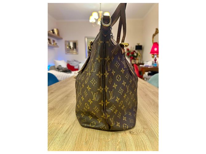 Borsa Louis Vuitton Monogram Palermo GM Marrone Monogramma - vista 7