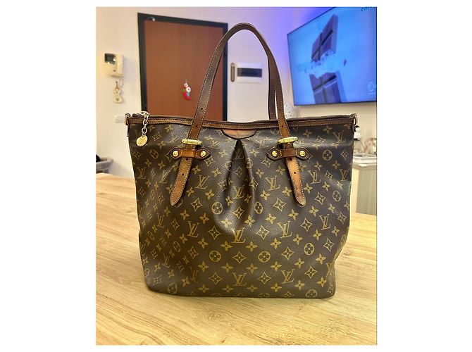 Borsa Louis Vuitton Monogram Palermo GM Marrone Monogramma - vista 8