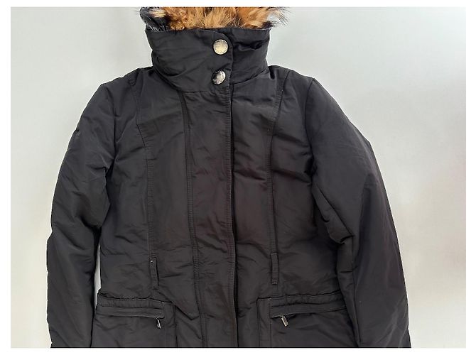 Giacca lunga Moncler nera Nero - vista 10