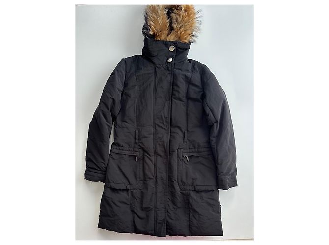 Giacca lunga Moncler nera Nero - vista 12