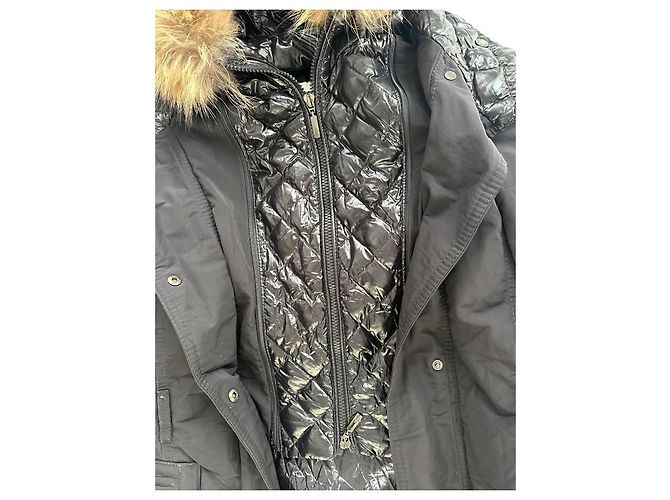 Giacca lunga Moncler nera Nero - vista 14