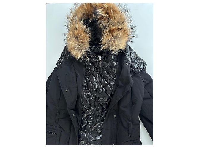 Giacca lunga Moncler nera Nero - vista 15