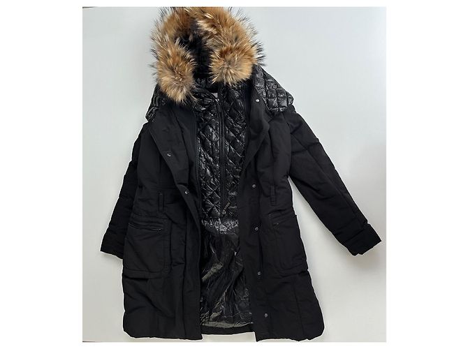 Giacca lunga Moncler nera Nero - vista 16