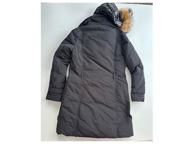 Giacca lunga Moncler nera Nero - vista 4