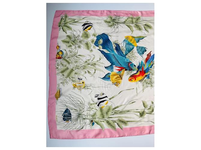 Sciarpa in seta Gucci Rosa - vista 14