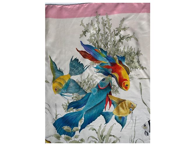Sciarpa in seta Gucci Rosa - vista 4