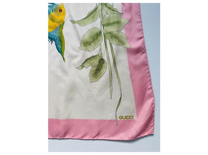 Sciarpa in seta Gucci Rosa - vista 5
