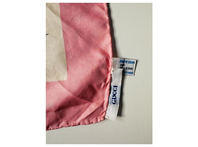 Sciarpa in seta Gucci Rosa - vista 7