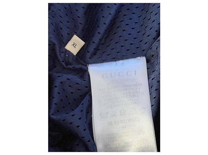 Bermuda Gucci con Stampa GG Blu - vista 4