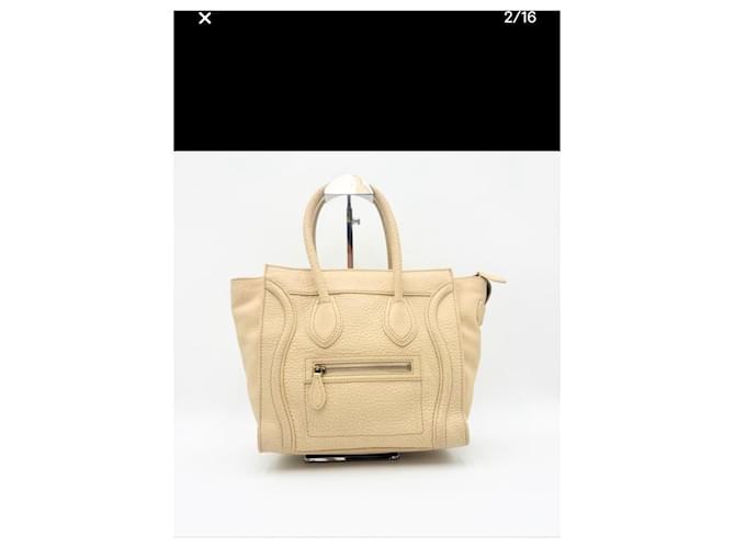 Céline Micro Luggage Tote Beige - vista 2