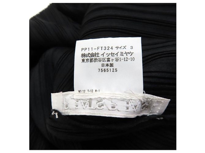 Issey Miyake Polyester-Tunika PP11-FT324 PLEATS PLEASE Schwarz - Ansicht 6