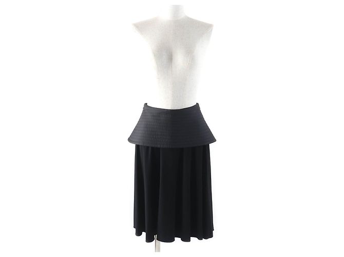 Falda de Viscosa Elastano Loewe S540Y08X56 Negro - vista 2