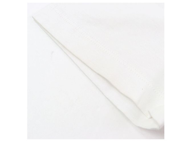 Camiseta de algodón con logo bordado Prada Blanco - vista 12