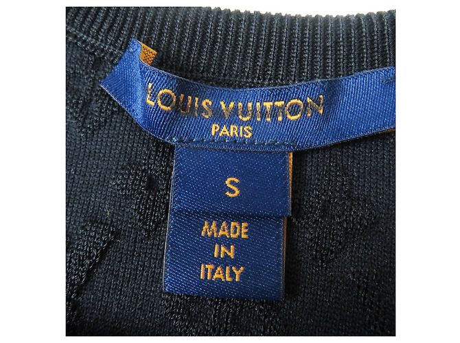 Canotta in seta e nylon Monogram Louis Vuitton Nero Rosso D'oro - vista 6
