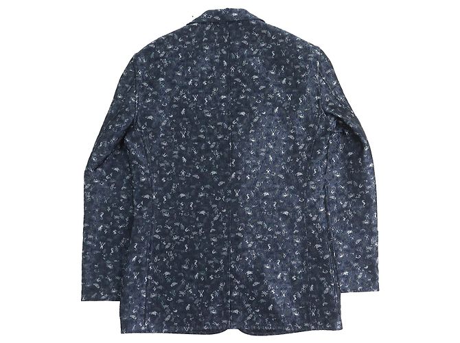 Hermès Giacca in poliestere Hermes G19936 Blu Blu navy - vista 3