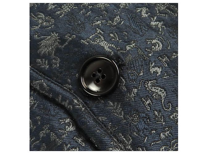 Hermès Giacca in poliestere Hermes G19936 Blu Blu navy - vista 8