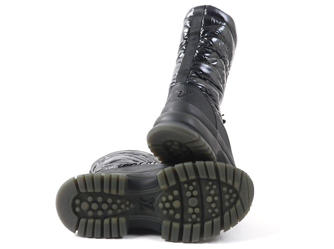 Botas de goma de nylon Monogram Louis Vuitton 2054 Negro - vista 5