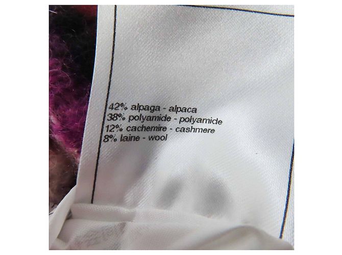 Timeless Chanel COCO Marke Kettenrandmuster Alpaka Polyamid Strickwaren Mehrfarben - Ansicht 12