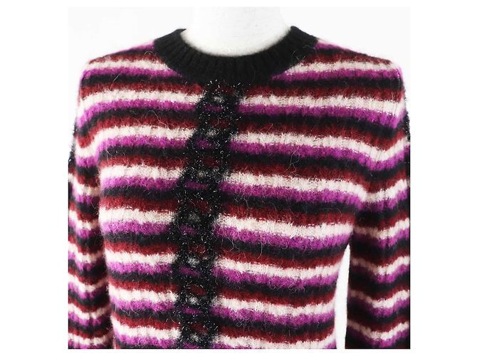 Timeless Chanel COCO Marke Kettenrandmuster Alpaka Polyamid Strickwaren Mehrfarben - Ansicht 2