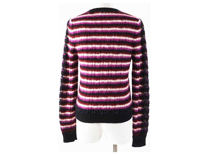Timeless Chanel COCO Marke Kettenrandmuster Alpaka Polyamid Strickwaren Mehrfarben - Ansicht 4