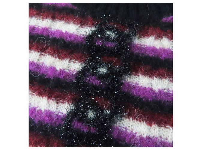 Timeless Chanel COCO Marke Kettenrandmuster Alpaka Polyamid Strickwaren Mehrfarben - Ansicht 6