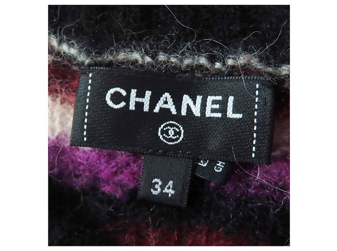Timeless Chanel COCO Marke Kettenrandmuster Alpaka Polyamid Strickwaren Mehrfarben - Ansicht 7