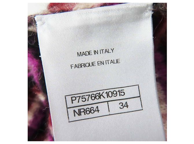 Timeless Chanel COCO Marke Kettenrandmuster Alpaka Polyamid Strickwaren Mehrfarben - Ansicht 9