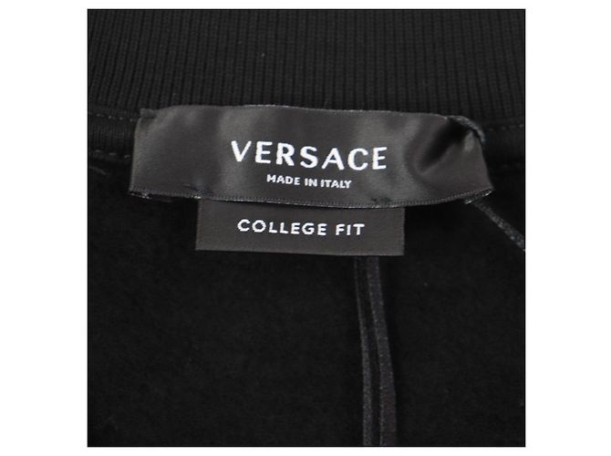 Suéter de moletom em patchwork COLLEGE FIT da Versace Preto - vista 5