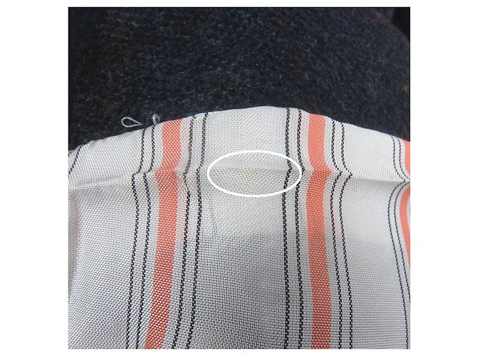 Hermès Giacca in cashmere a quadri Hermes Blu Blu navy - vista 11