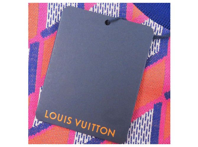 Malha de algodão Damier Diamante Louis Vuitton Laranja - vista 9
