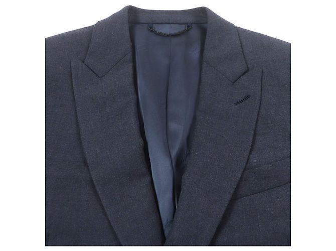 Louis Vuitton LV&Flower Monogram Polyester Wool Tailored Jacket Blue Navy blue - view 2