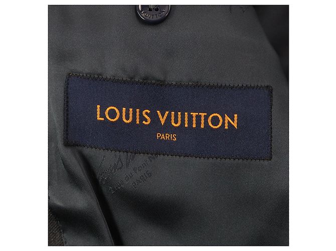 Louis Vuitton LV&Flower Monogram Polyester Wool Tailored Jacket Blue Navy blue - view 9