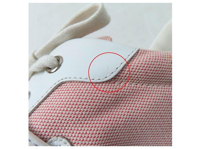 Hermès Day Kelly Buckle Canvas-Leder-Sneaker Pink - Ansicht 18